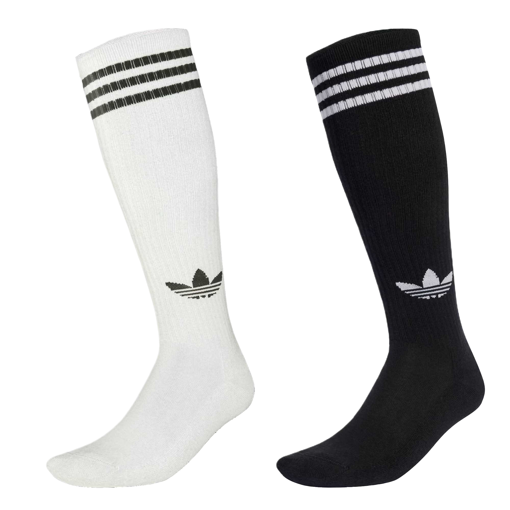 Adidas Originals three-stripes knee socks (pack of two)