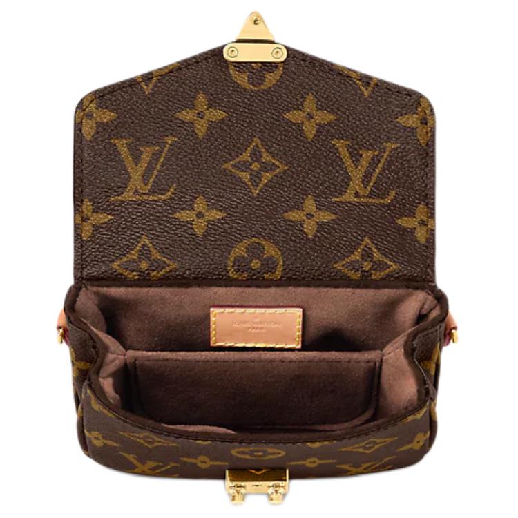 Женская сумка Louis Vuitton Micro Metis (коричневая) — фото 4