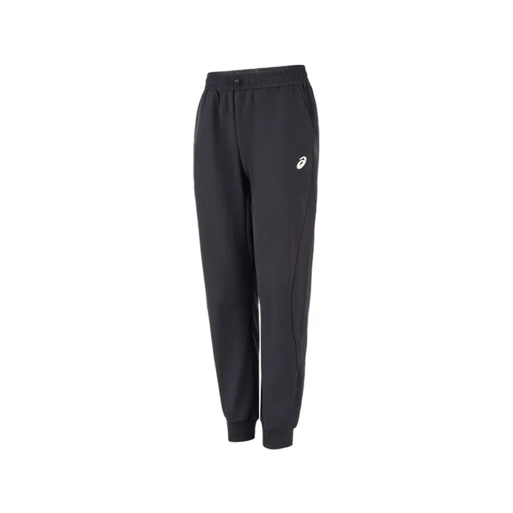 ASICS Knitted Sweatpants Men's Black Thickened Cuffed Pants