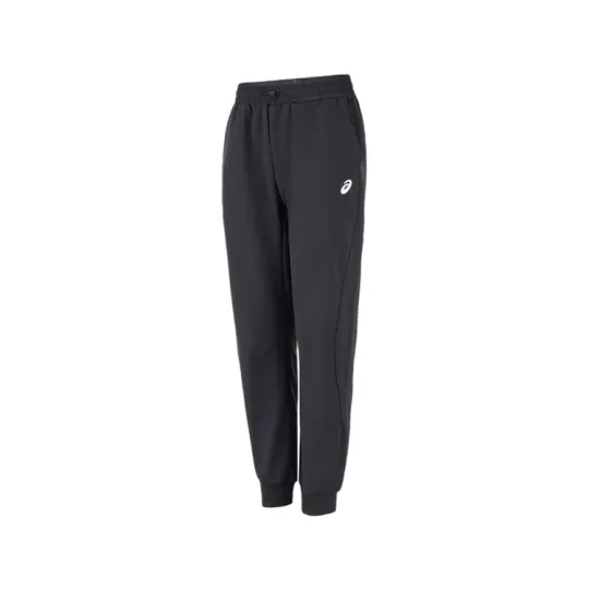 ASICS Knitted Sweatpants Men's Black Thickened Cuffed Pants