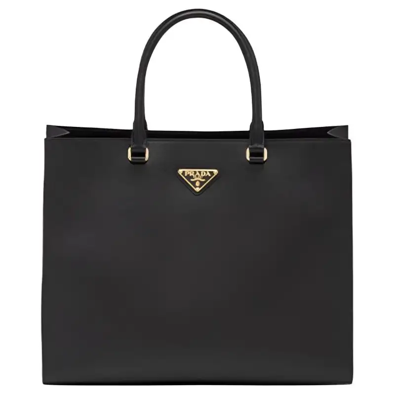 PRADA Saffiano Leather Handbag Women's Black
