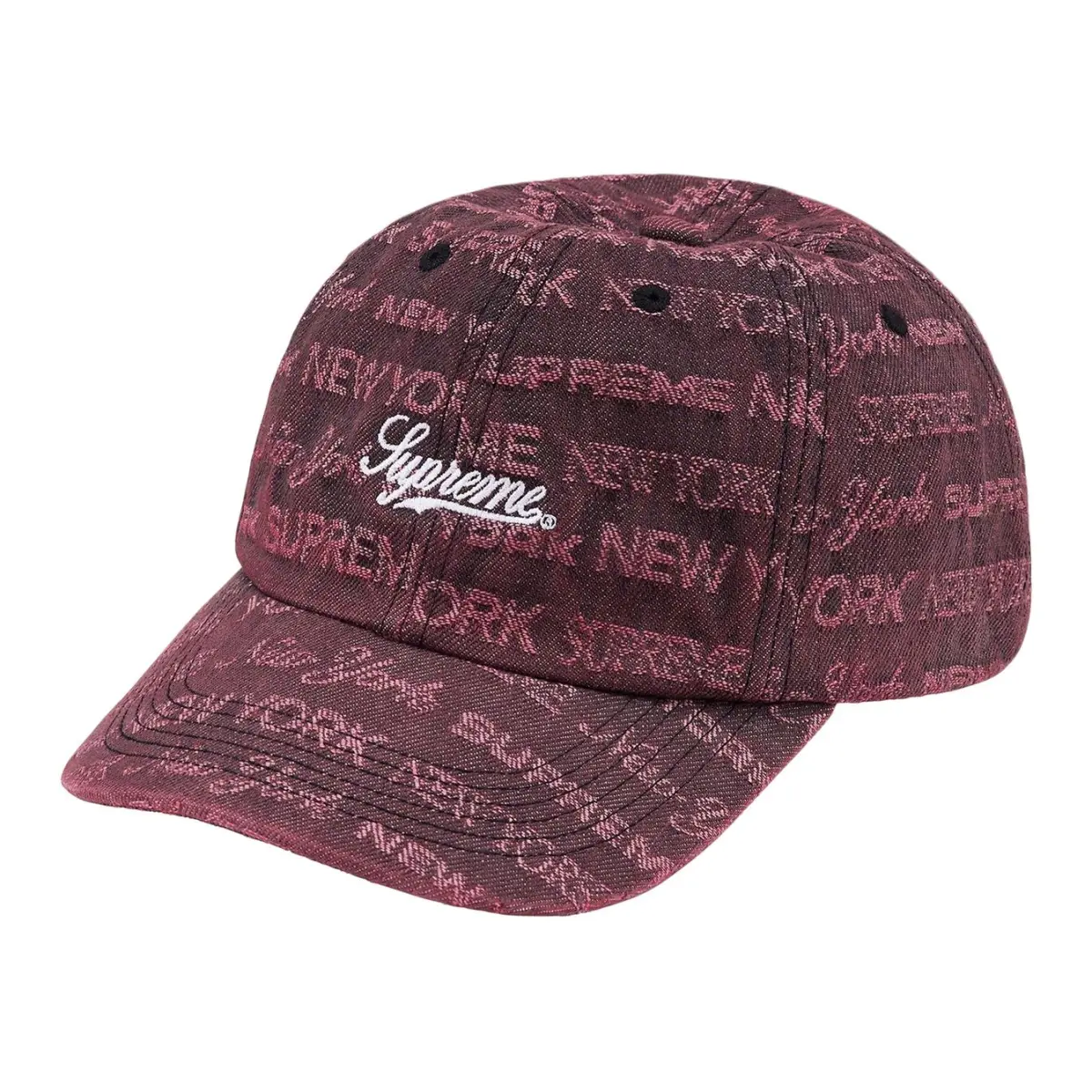 Supreme Multi Type Jacquard Denim 6 Panel