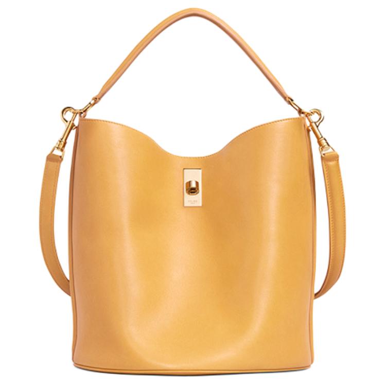 CELINE Celine, leather yellow bag