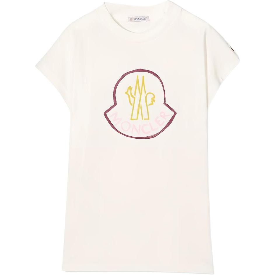 Женская футболка Moncler MonclerT SS22Logo (белая)