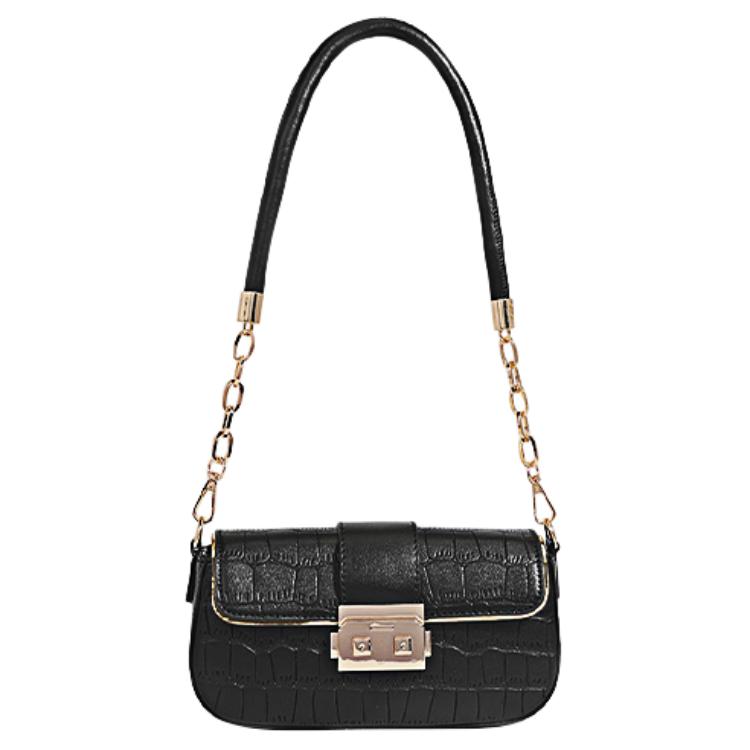 HAWA Pu Shoulder Bag Small Women's Pink/Ecru/Black