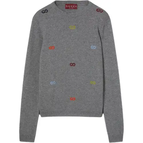 Gucci embroidered logo sweater