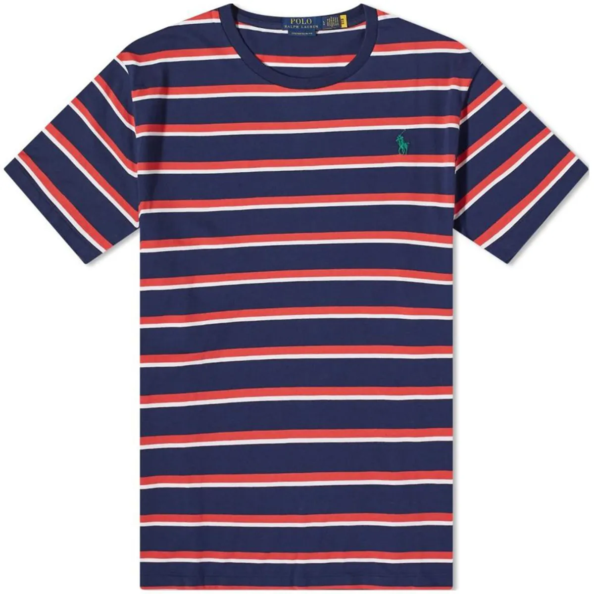 Polo Ralph Lauren FW23 T-Shirt Custom Slim Fit Men's Marine Blue Multicolor
