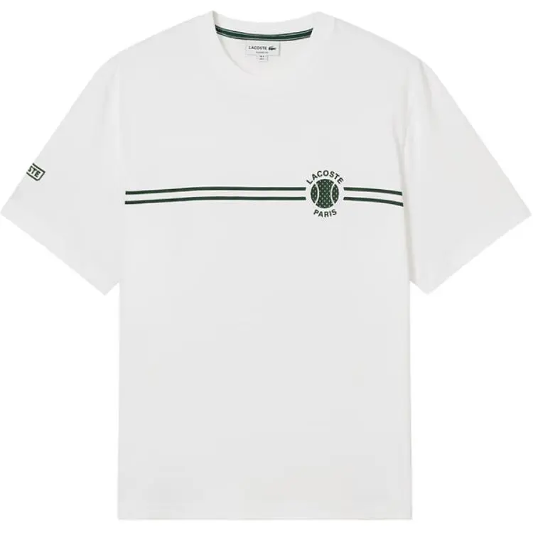 Lacoste printed embroidered T-shirt