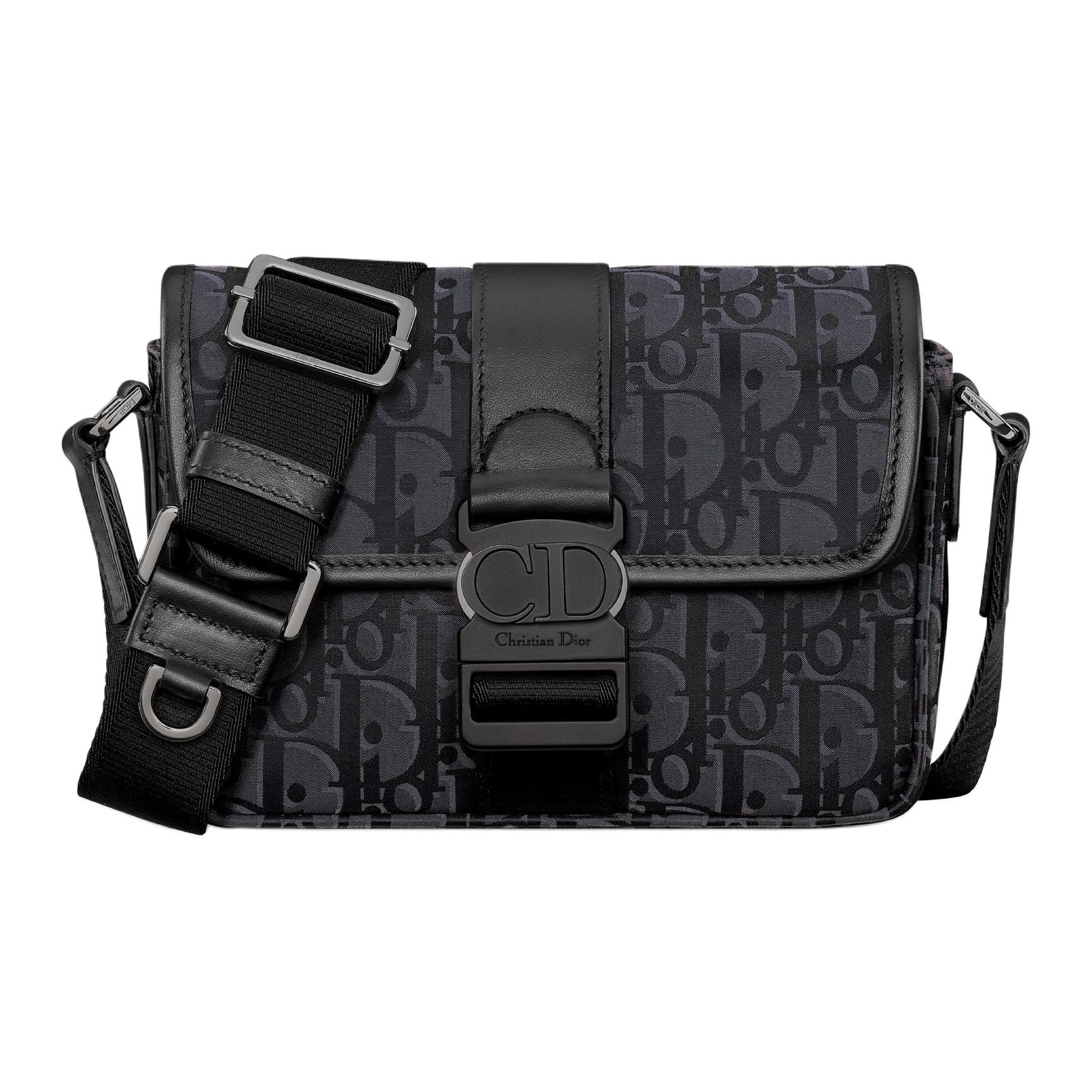 Мужская сумка Dior Trek Oblique (черная)