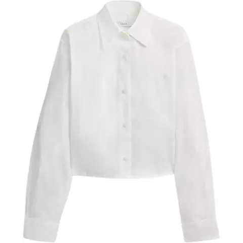 COACH Shirts Women's White Lapel Moderate