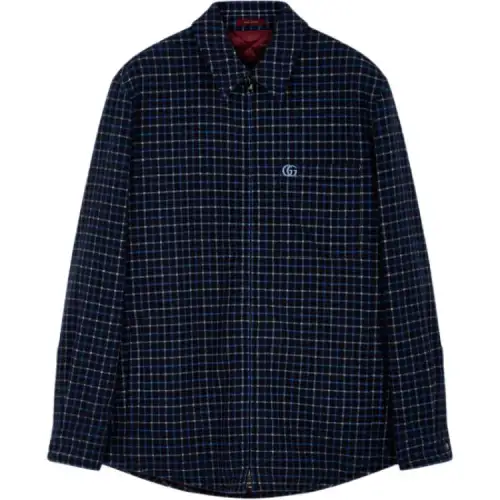 Gucci check logo jacket
