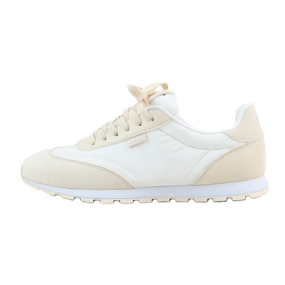 DKNY Тан Кенаер Форсайт Круглая голова со шнурками Низкая банда жизнь для отдыха обувь женский метры белый