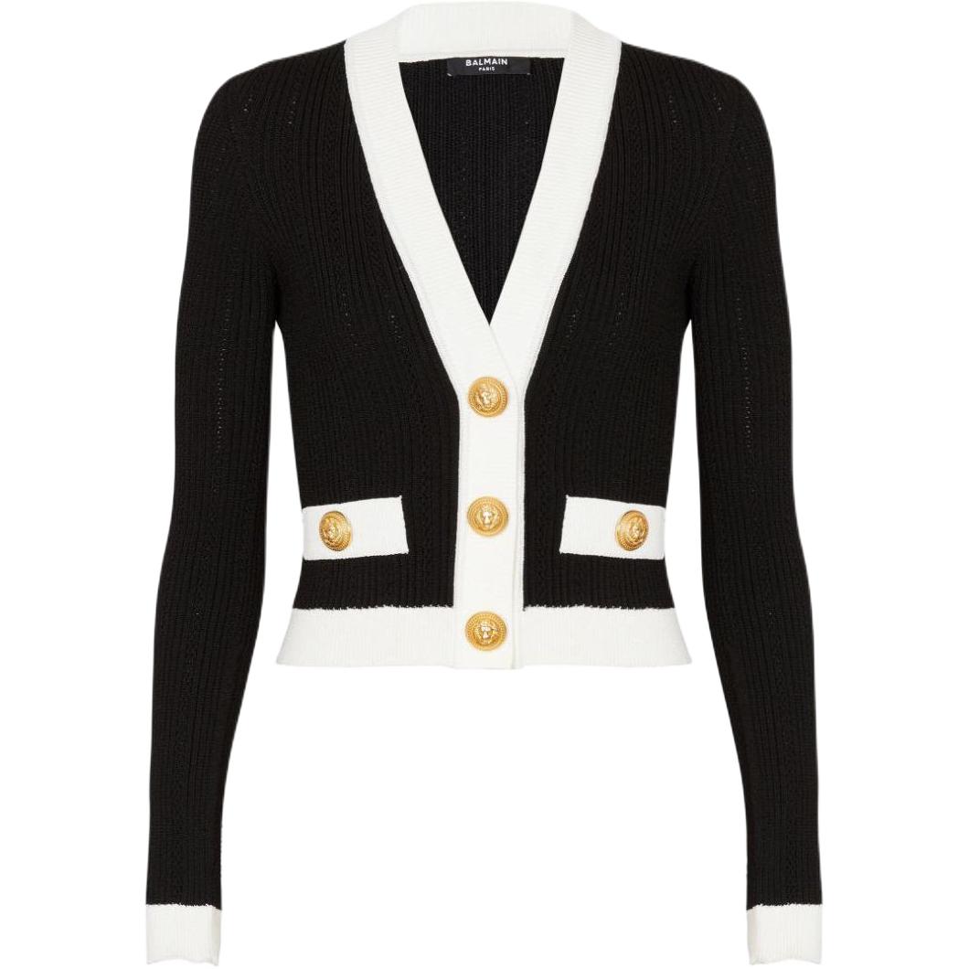 Женский кардиган BALMAIN (черный)