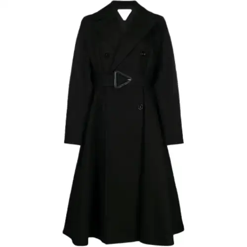 Bottega Veneta Coats Women's Black Lapel Moderate