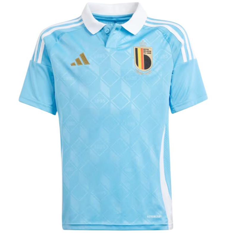 Детская футболка-поло adidas Belgium 24 Away Jersey Kids (синяя)