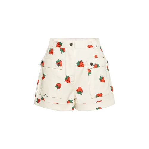 GUCCI Denim Shorts Women's Ivory Moderate Other
