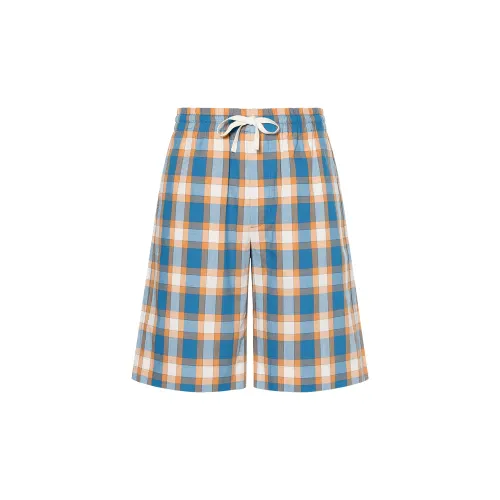 GUCCI Casual Shorts Men's Blue Orange Moderate
