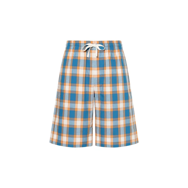 GUCCI Casual Shorts Men's Blue Orange Moderate