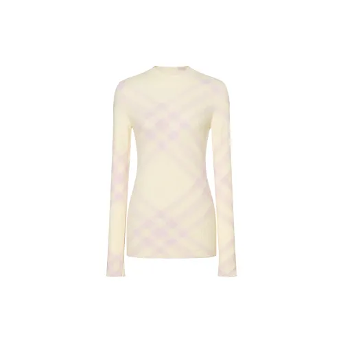 Burberry check-pattern ribbed jumper
