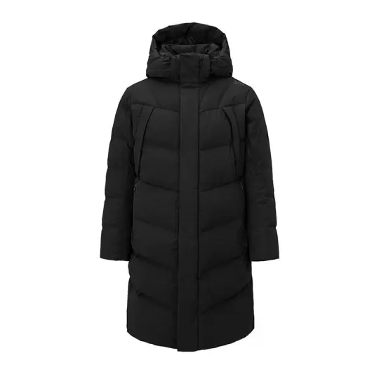 HELLY HANSEN Down Jackets Men's Black Hooded Thickened