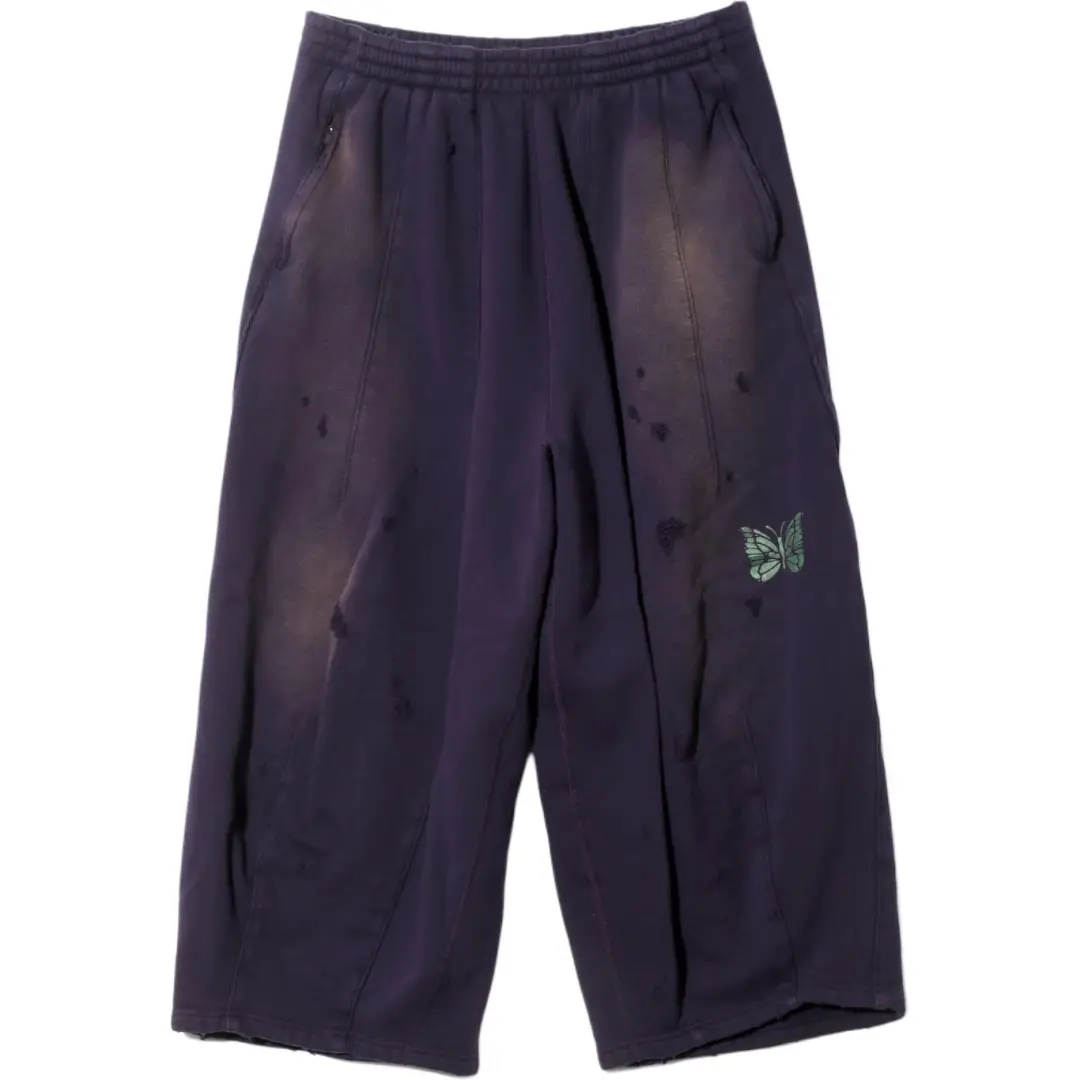 Needles FW25 Deconstructed H.D. Sweat Pant Cotton French Terry Casual Pants Unisex