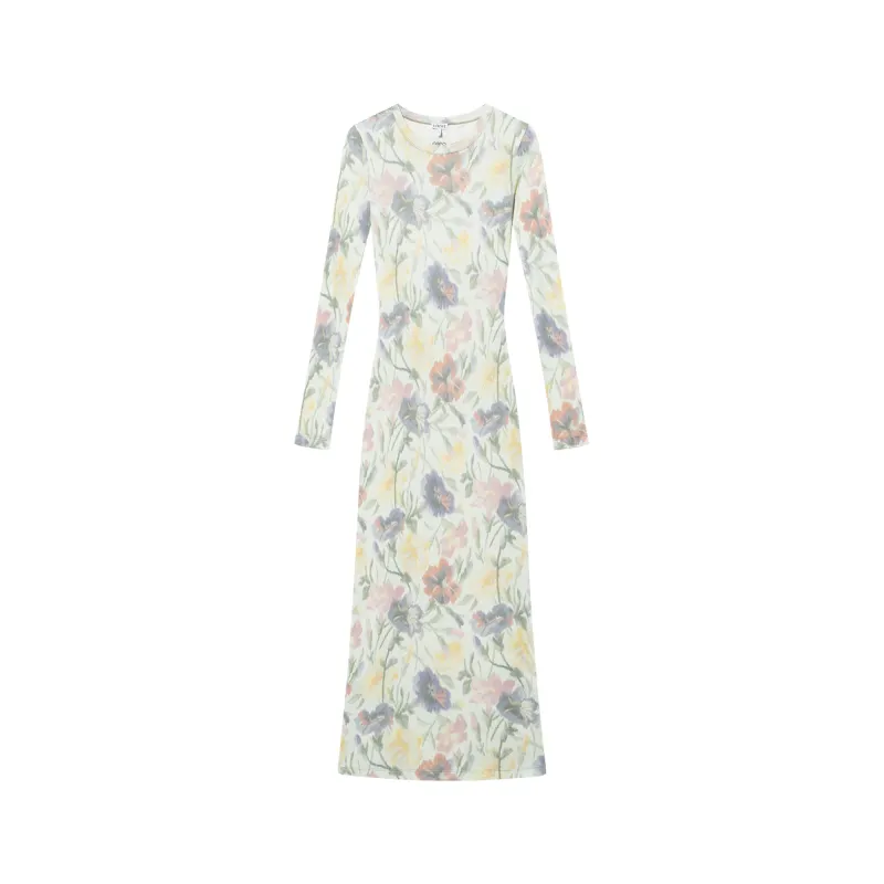 Loewe Morning Glory Floral Printed Slim Fit Dress
