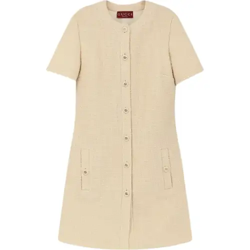 GUCCI Textured Tweed Dress