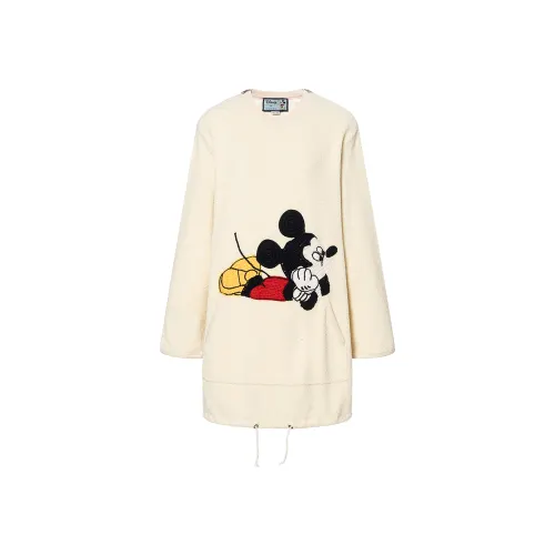 GUCCI x Disney Long Sleeved Dress Women's Ivory White