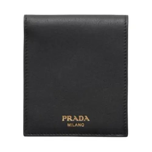 PRADA Leather Wallet Men's Black