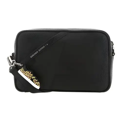 Golden Goose Stars Leather Crossbody Bags Men's Black
