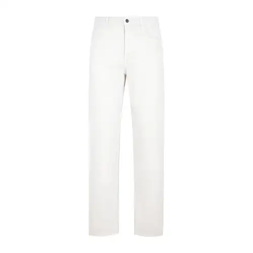 THE ROW Jeans Men's White Moderate Straight Fit Pants