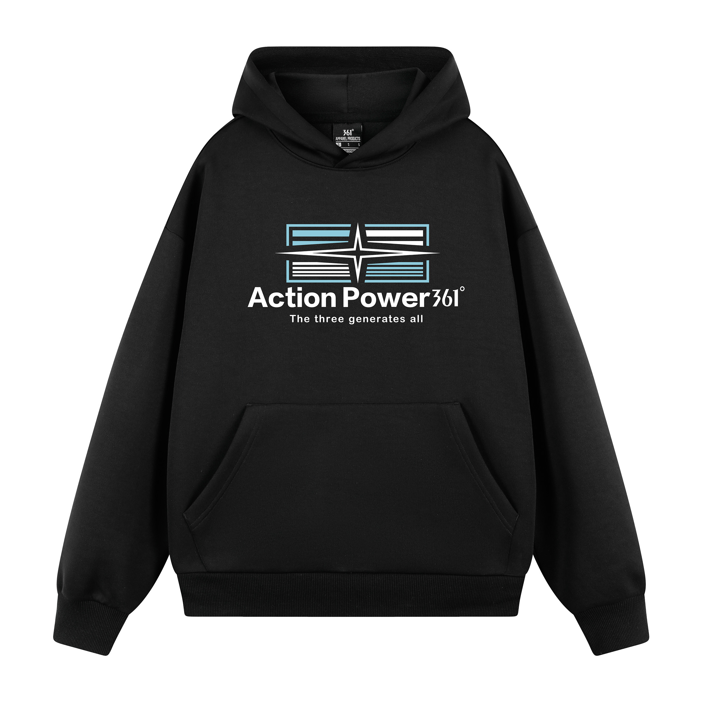 Худи 361° Loose Hoodie (серое)