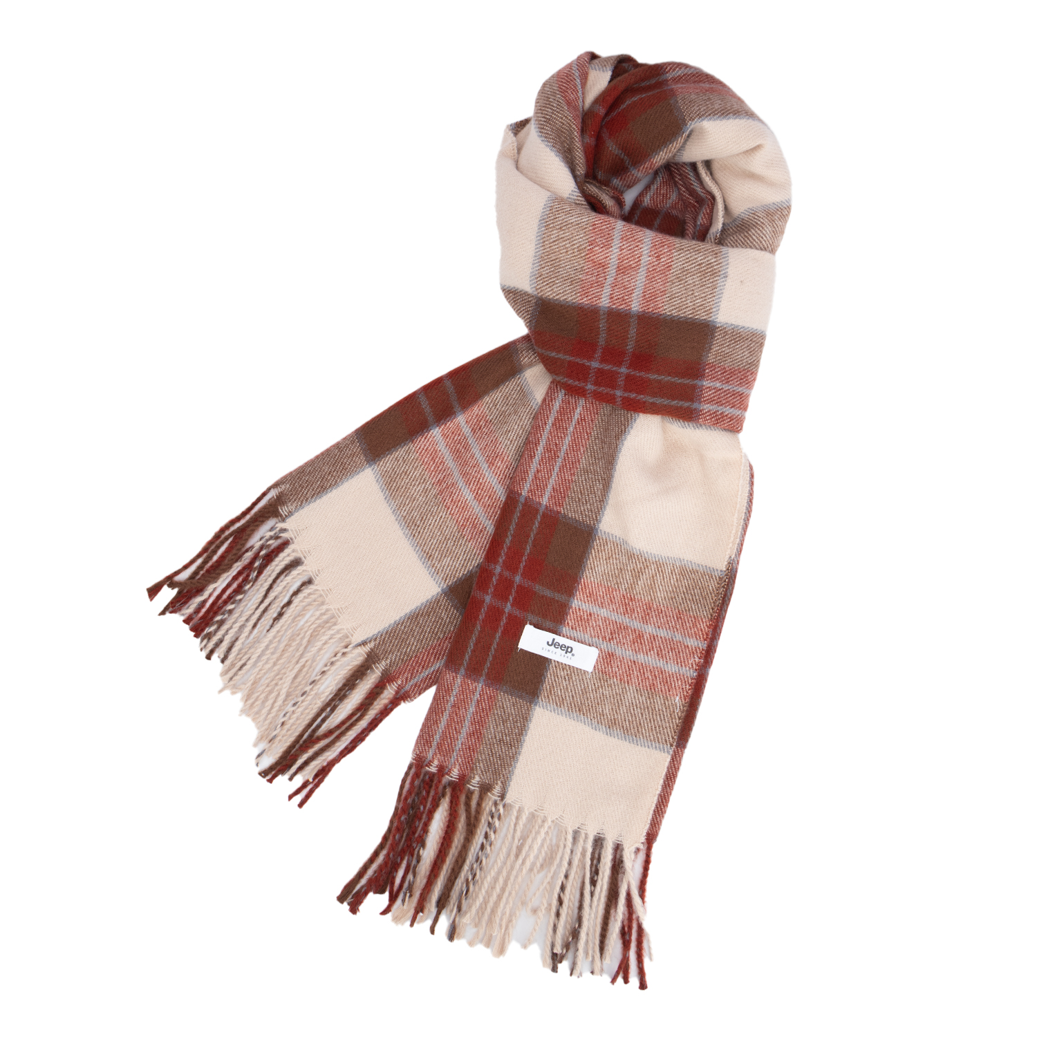 Шарф Jeep Plaid Scarf (зелено-красный)