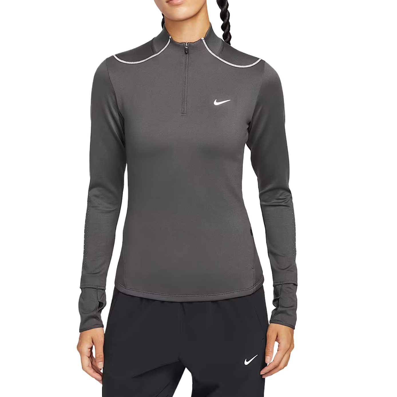 Женская футболка Nike Therma-FIT Swift (черная)