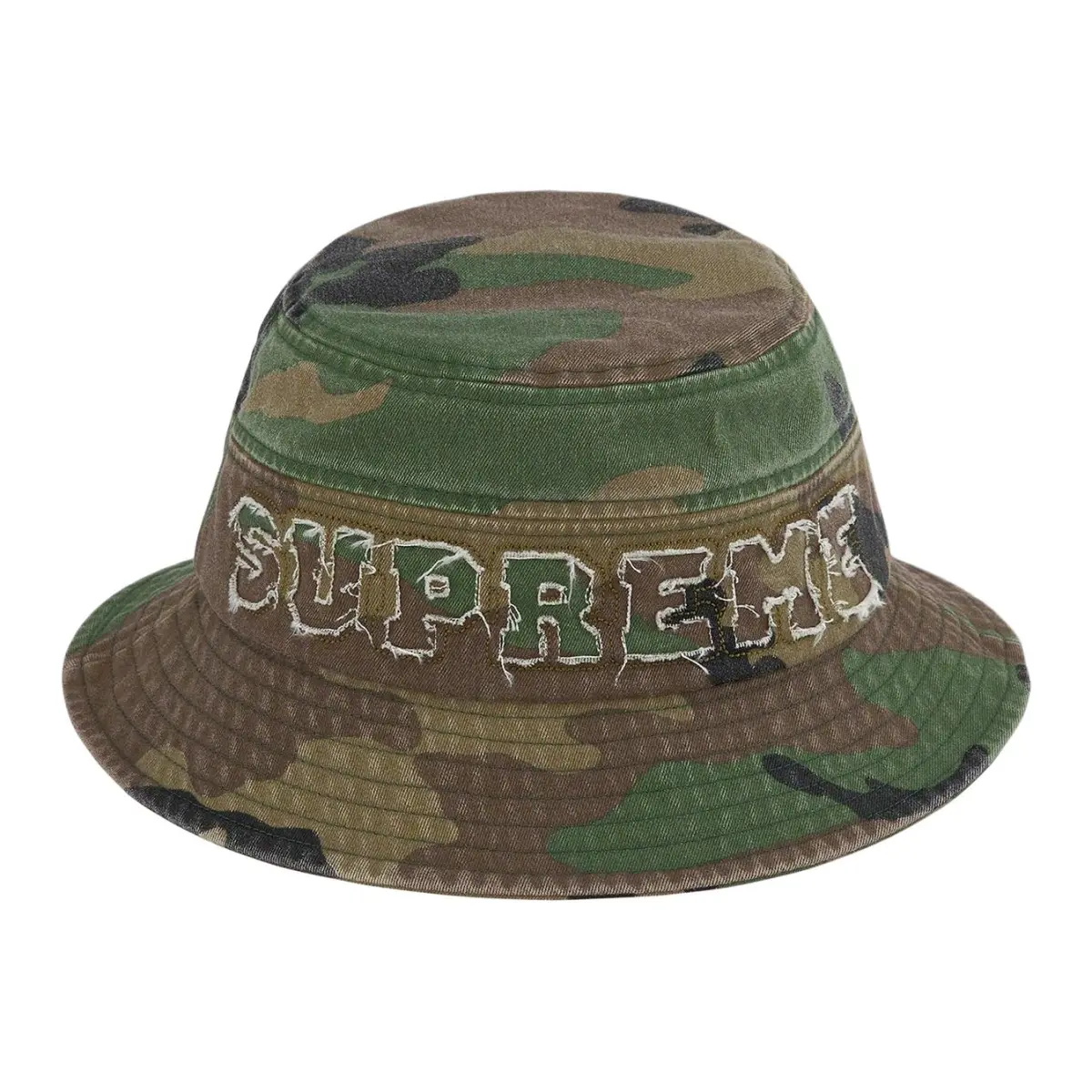 Supreme 100% Cotton Twill Bucket Hats Unisex Ecru/Black/Pink/Blue/Camouflage