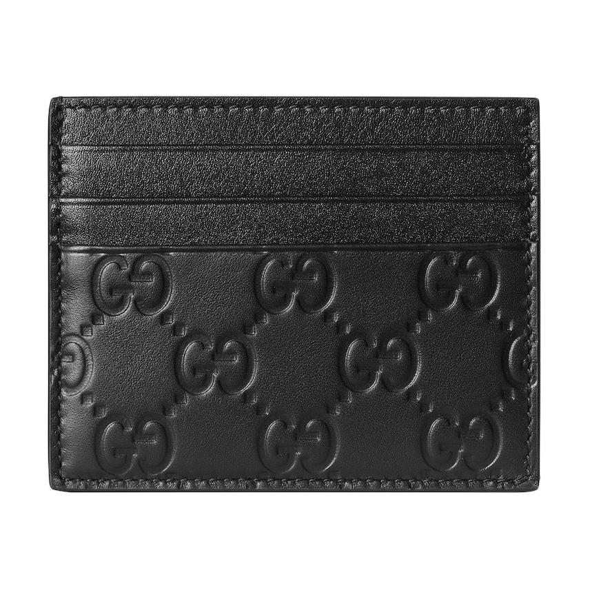 Мужской картхолдер Gucci GG Emblem (черный)