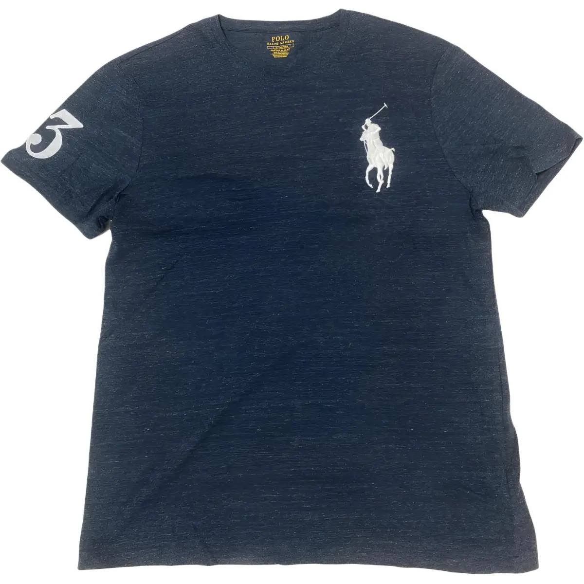 Polo Ralph Lauren Big Pony T Shirt Custom Slim Fit Men's Blue