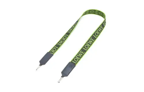 LOEWE Calfskin With Jacquard Bag Straps Women's Apple Green & Dark Marine Blue