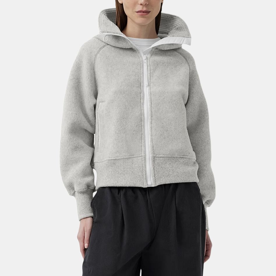 Женская куртка Canada Goose Chilliwack Logo (фотиния серый серебристый береза) — фото 5