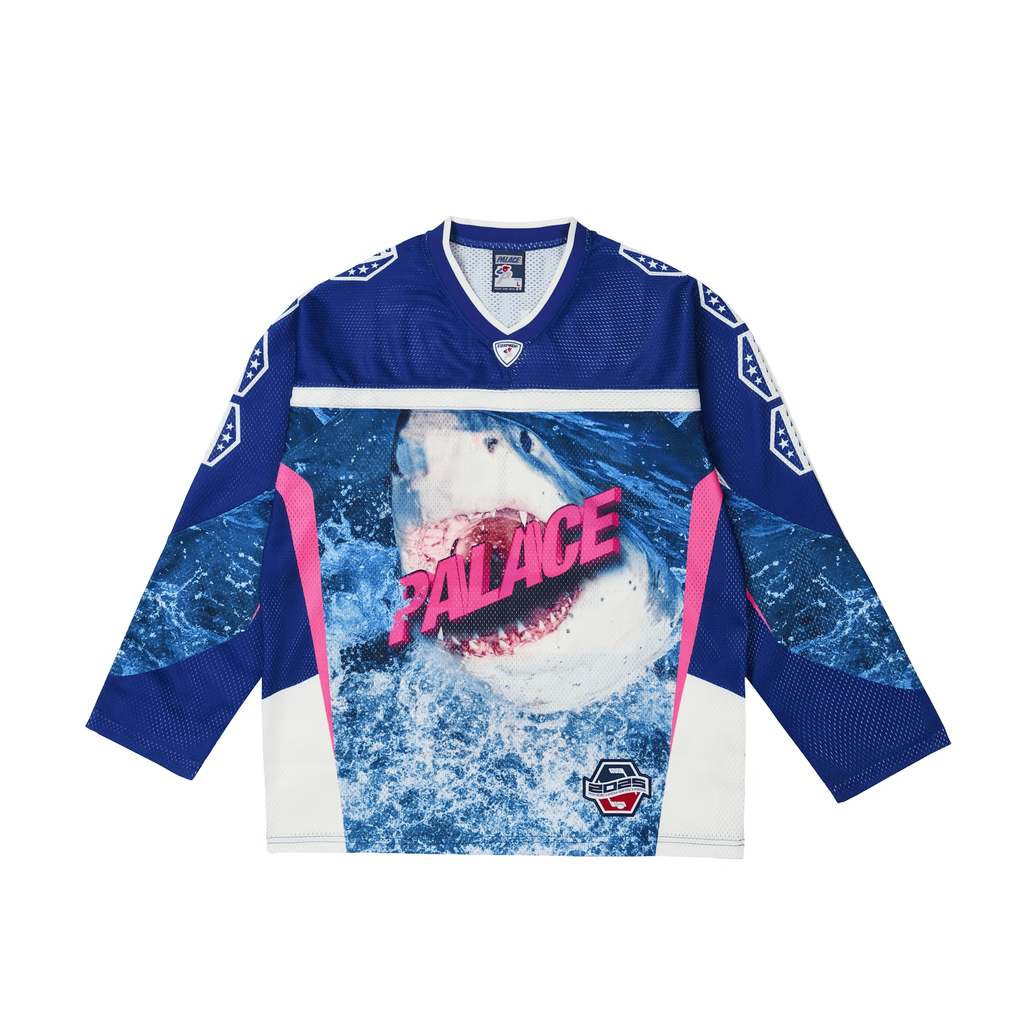 Джерси Palace NO BITIN' HOCKEY JERSEY (сине-белое)