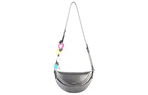 Balenciaga Cow Leather With Crocodile Leather Fanny Pack Women's Black