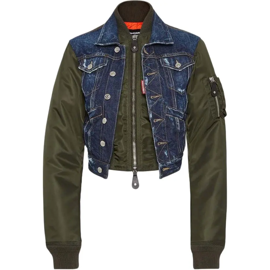 Dsquared 2 Dark Aviator Hybrid Jean Jacket