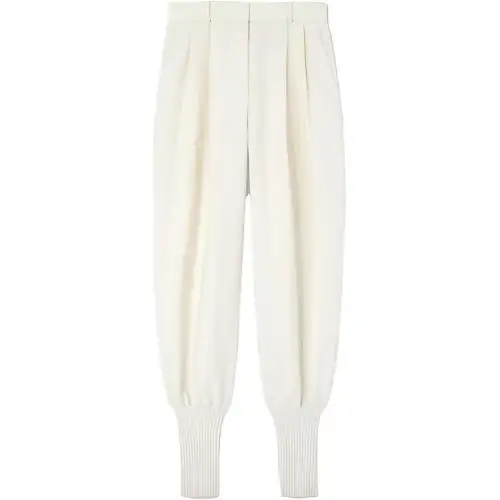 Loro Piana Casual Pants Women's White Moderate Cuffed Pants
