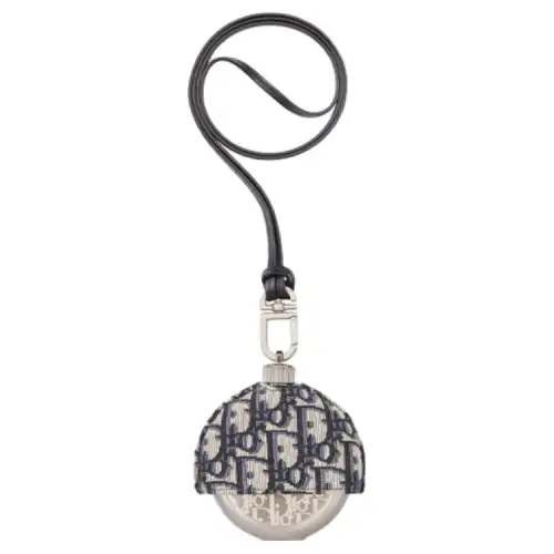 DIOR Metal Bag Accessory Unisex Beige & Blue