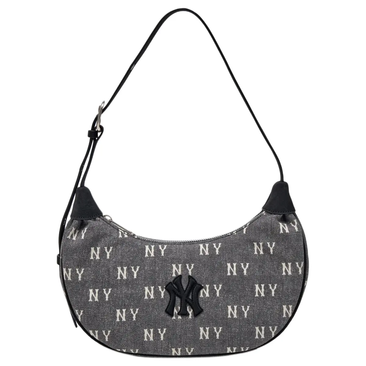 MLB New York Yankees Cotton Crossbody Bag, Shoulder Bag Unisex Charcoal Gray