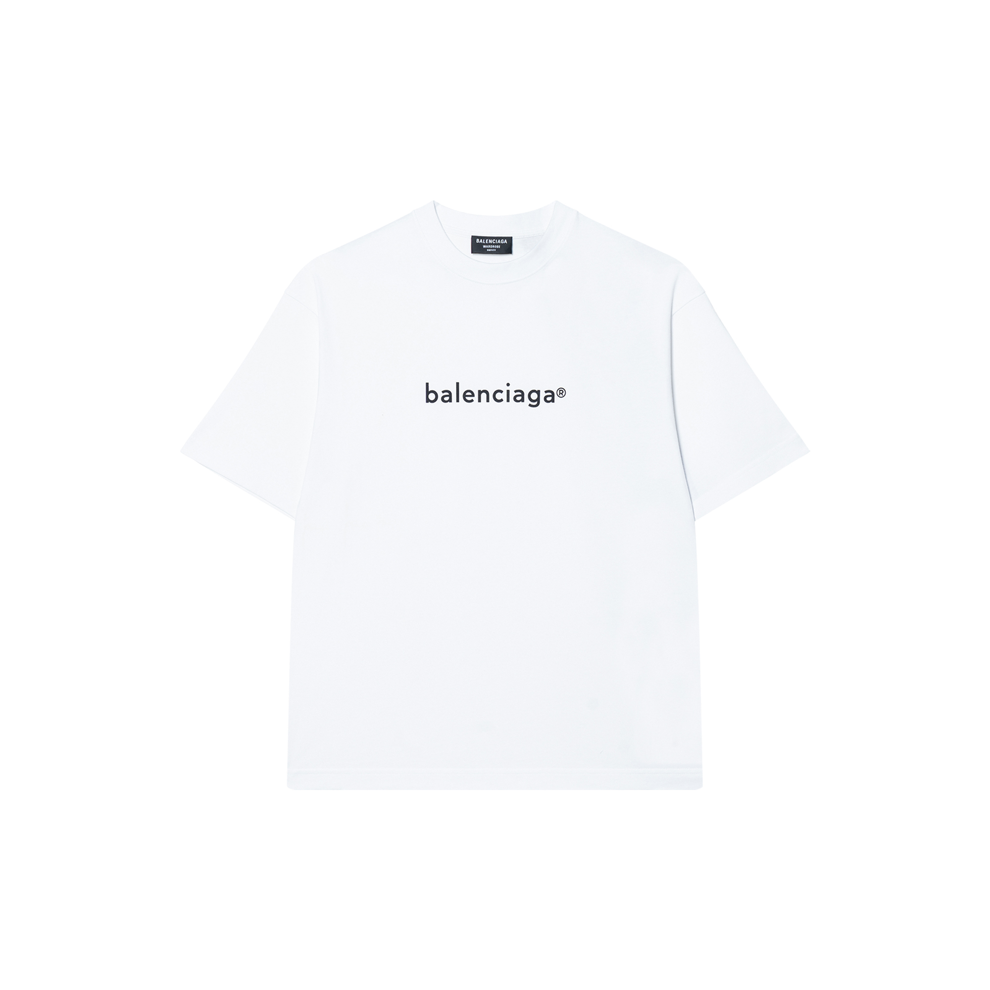 Мужская футболка Balenciaga Logo Print (белая)