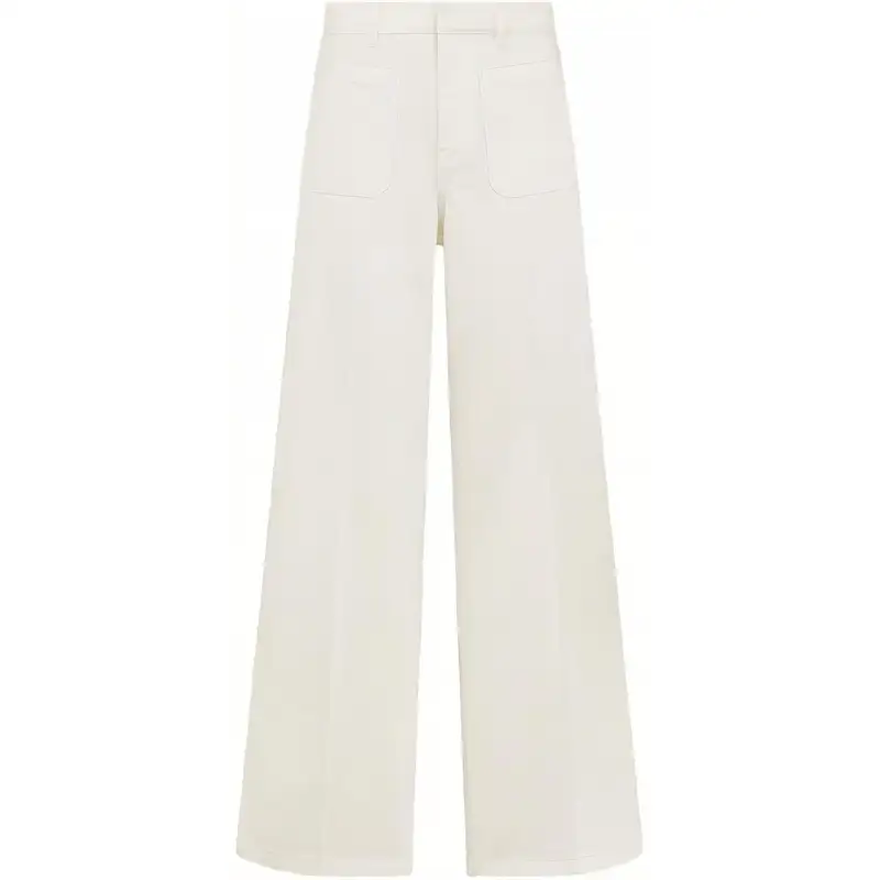 DIOR Casual Pants Women's White Moderate Flared Pants