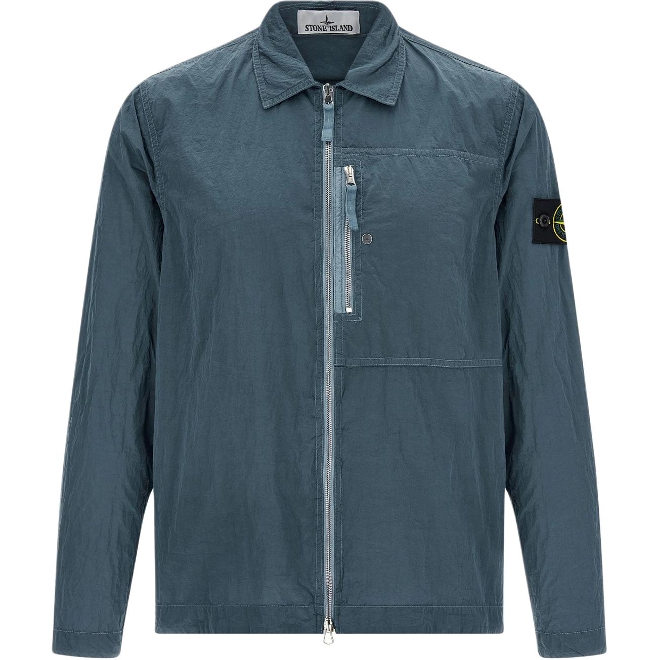 Мужская куртка STONE ISLAND FW25 Nylon Metal (голубая)
