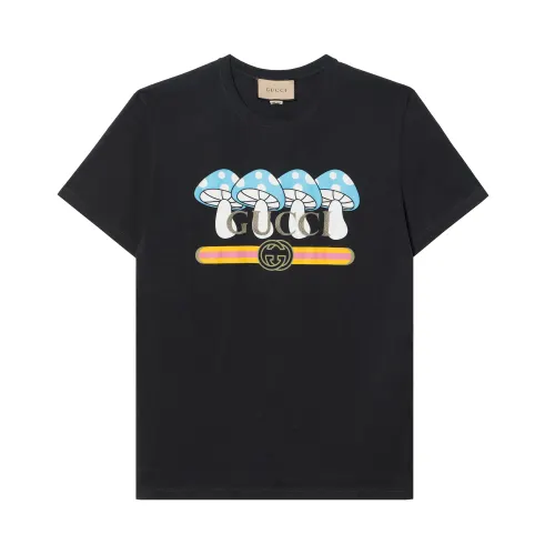 GUCCI Cotton Jersey T shirt With Print