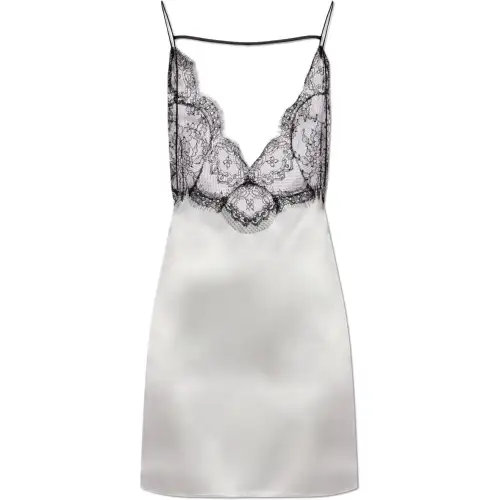 GUCCI Slip Dresses Women's White Moderate Short Skirt